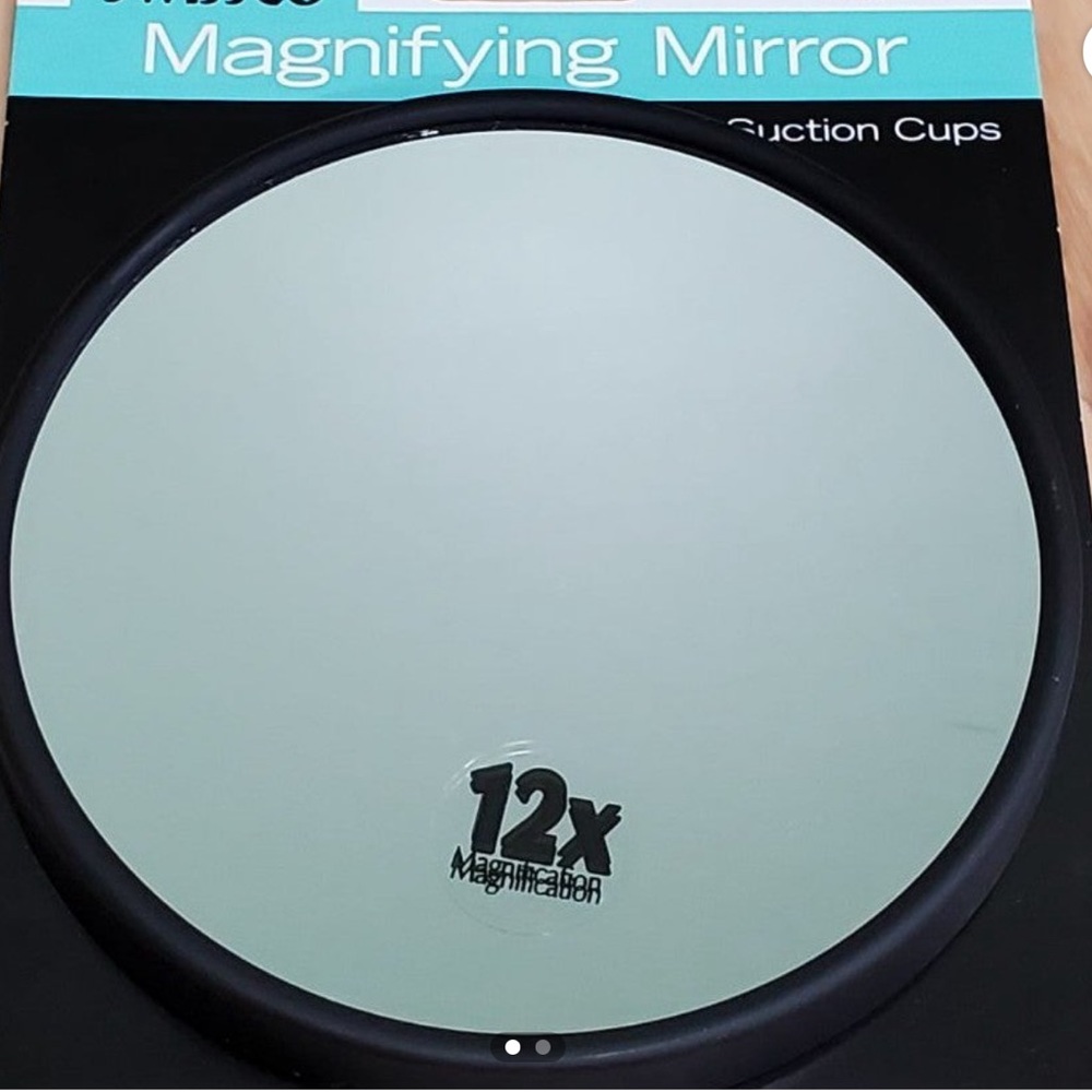 12x Magnifying Mirror with suction cups